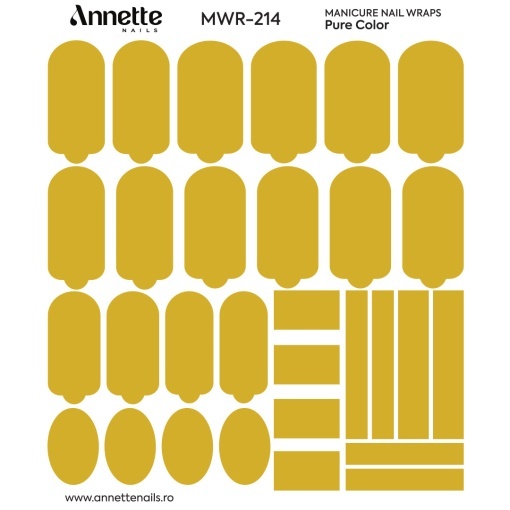 Nail Wraps Manichiura Pure Color 214 Annette Nails MWR-214