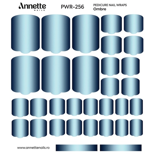 Nail Wraps Pedichiura Ombre 256 Annette Nails PWR-256