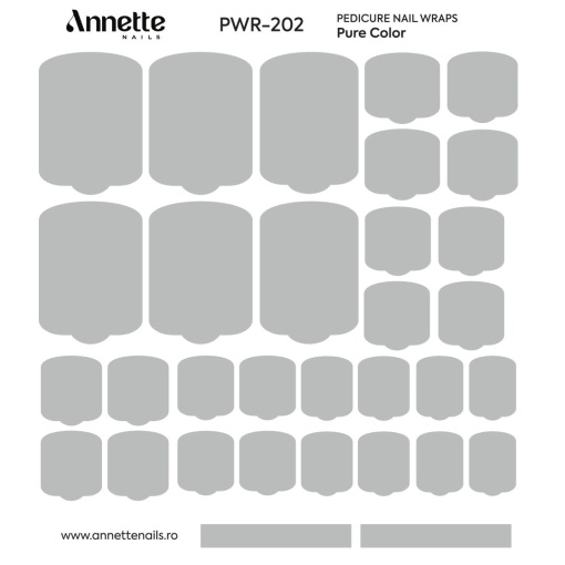 Nail Wraps Pedichiura Pure Color 202 Annette Nails PWR-202