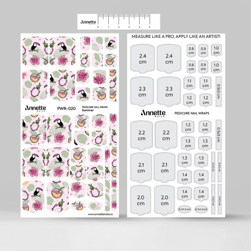 Nail Wraps Pedichiura Summer 20 Annette Nails PWR-020