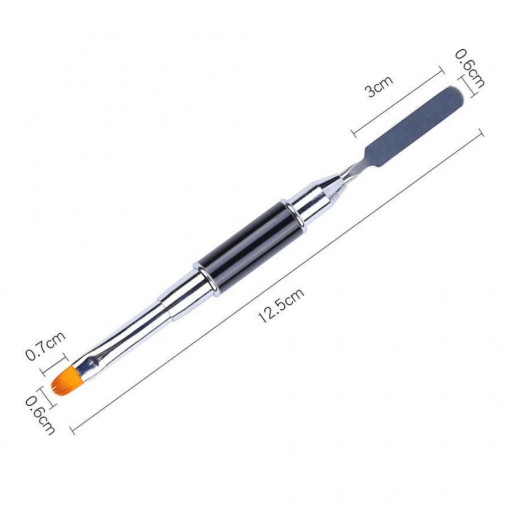 Pensula Polygel cu spatula - H