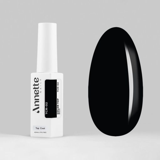Top Coat Color 2 Black - 8ml Annette Nails TCR-02