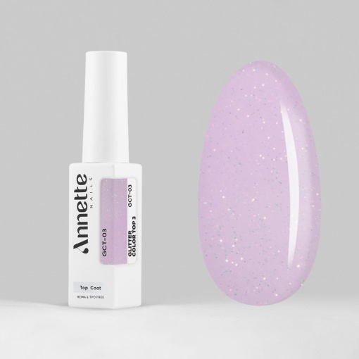 Top Coat Glitter Color 3 GCT-03 - 8ml Annette Nails