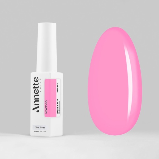 Top Coat Milky Bubblegum MWT-10 - 8ml Annette Nails