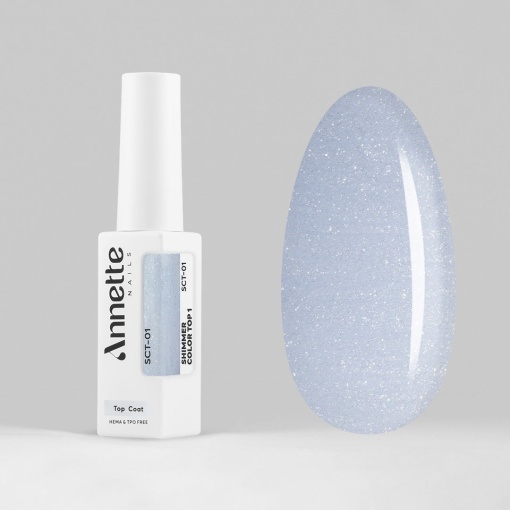 Top Coat Shimmer Color 1 SCT-01 - 8ml Annette Nails