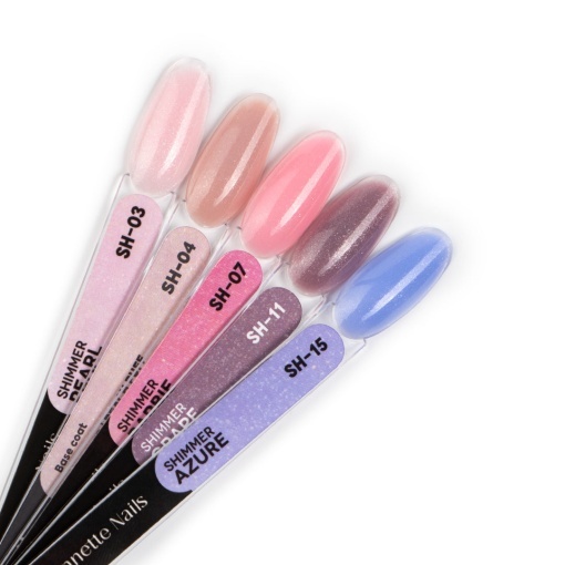 Baza Rubber Shimmer Peach Puff - 12ml Annette Nails SH-04