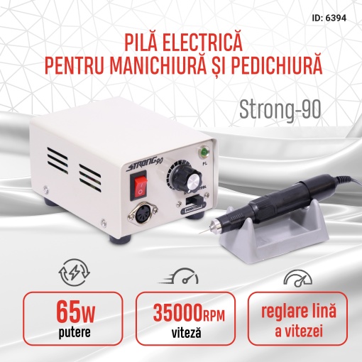 Freza electrica unghii Strong-90 - 35.000RPM 65W