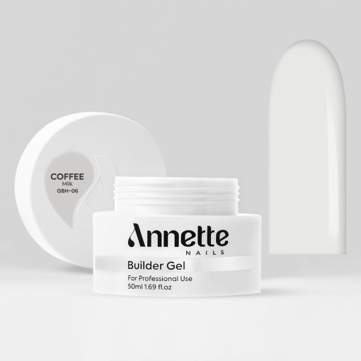 Gel Constructie Half Clear Coffee 6 Milk - 50ml Annette Nails GBH-06-50