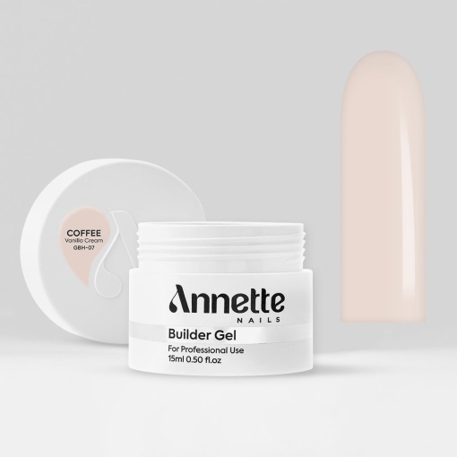 Gel Constructie Half Clear Coffee 7 Vanilla Cream - 15ml Annette Nails GBH-07-15