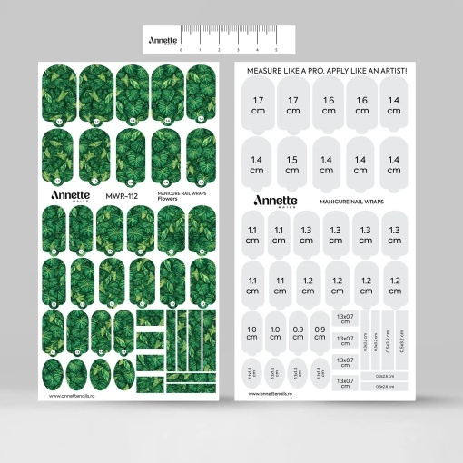 Nail Wraps Manichiura Flowers 112 Annette Nails MWR-112
