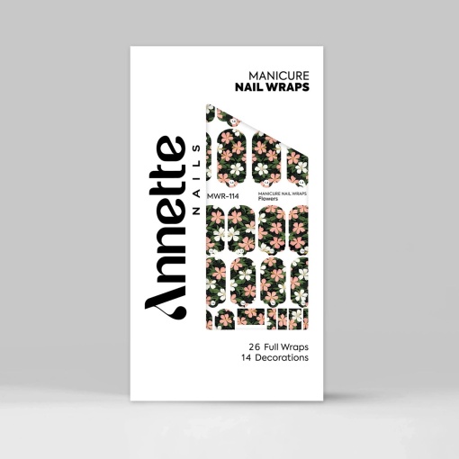 Nail Wraps Manichiura Flowers 114 Annette Nails MWR-114