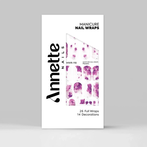 Nail Wraps Manichiura Flowers 118 Annette Nails MWR-118