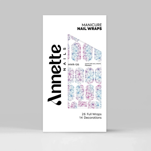 Nail Wraps Manichiura Flowers 126 Annette Nails MWR-126