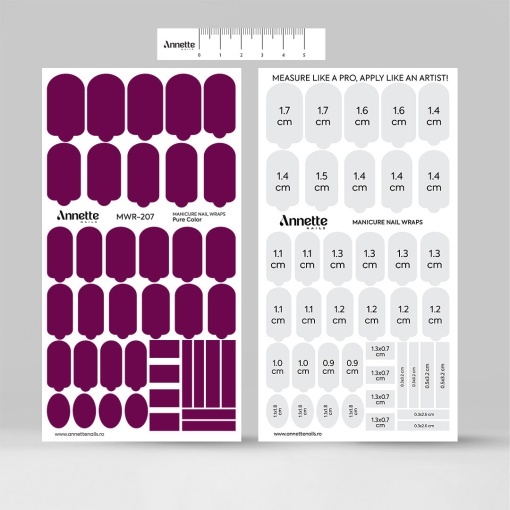 Nail Wraps Manichiura Pure Color 207 Annette Nails MWR-207