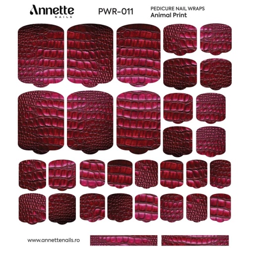 Nail Wraps Pedichiura Animal Print 11 Annette Nails PWR-011