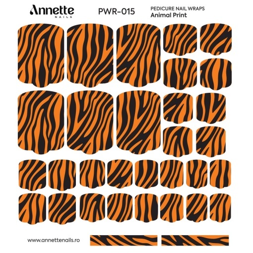 Nail Wraps Pedichiura Animal Print 15 Annette Nails PWR-015
