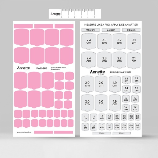 Nail Wraps Pedichiura Pure Color 205 Annette Nails PWR-205