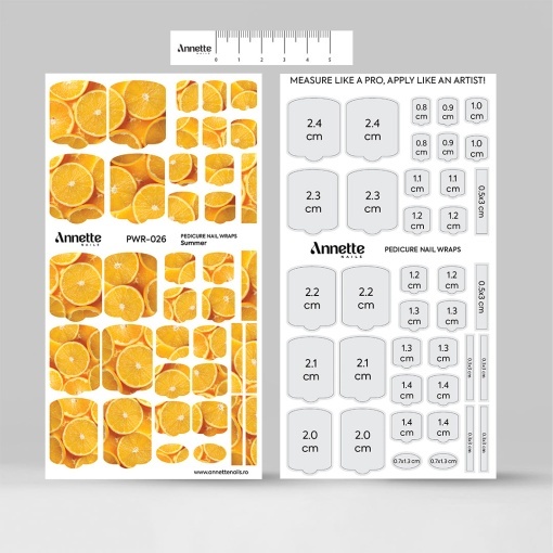 Nail Wraps Pedichiura Summer 26 Annette Nails PWR-026