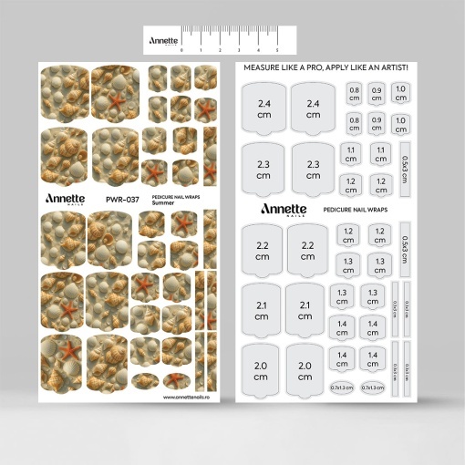 Nail Wraps Pedichiura Summer 37 Annette Nails PWR-037