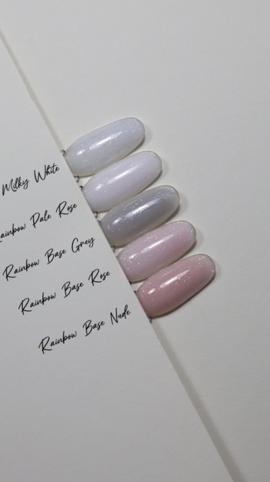 Rubber base Rainbow Milky White YAS - 13 ml Hema TPO Free