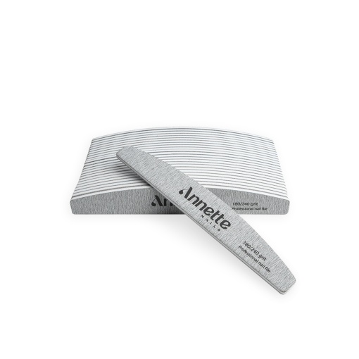 Set Pile Unghii Semiluna 25 buc 180/240 grit Zebra Annette Nails PSZ-06-180/240-S25