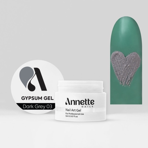 Gypsum Gel Dark Grey 03 - 5 ml Annette Nails GG-03