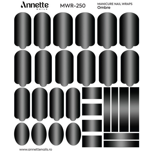 Nail Wraps Manichiura Ombre 250 Annette Nails MWR-250