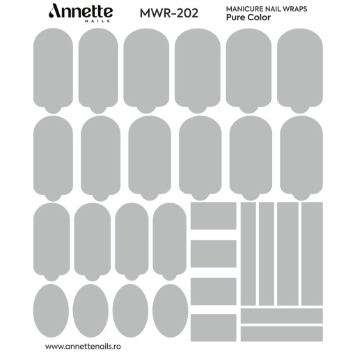 Nail Wraps Manichiura Pure Color 202 Annette Nails MWR-202
