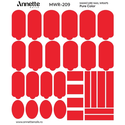 Nail Wraps Manichiura Pure Color 209 Annette Nails MWR-209
