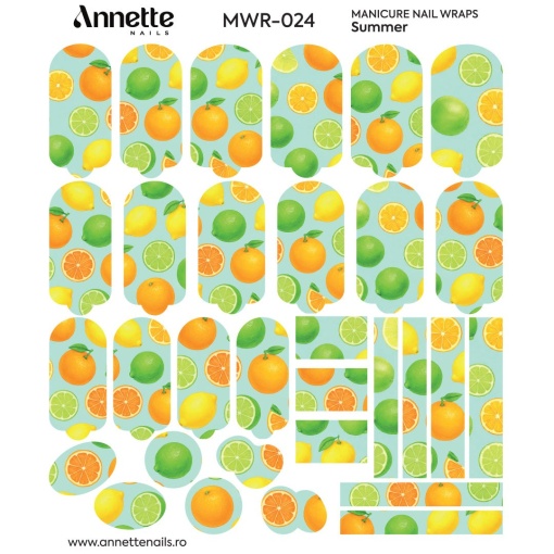 Nail Wraps Manichiura Summer 24 Annette Nails MWR-024
