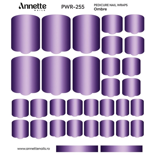 Nail Wraps Pedichiura Ombre 255 Annette Nails PWR-255