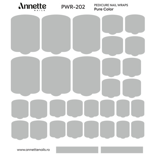 Nail Wraps Pedichiura Pure Color 202 Annette Nails PWR-202