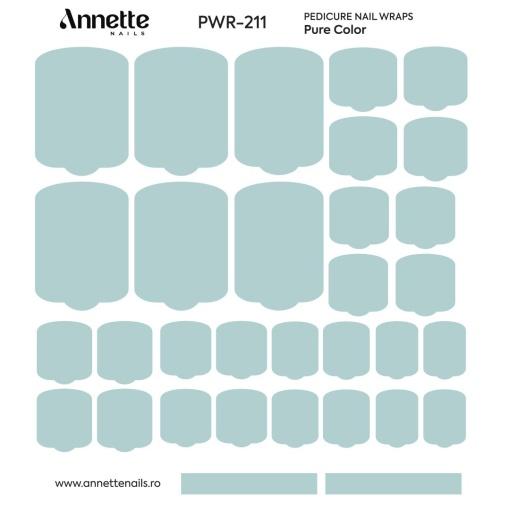 Nail Wraps Pedichiura Pure Color 211 Annette Nails PWR-211