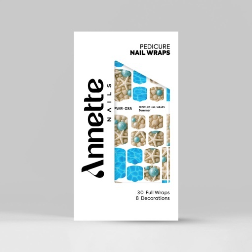 Nail Wraps Pedichiura Summer 35 Annette Nails PWR-035