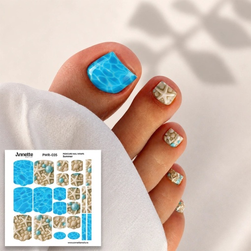 Nail Wraps Pedichiura Summer 35 Annette Nails PWR-035