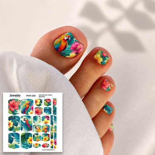Nail Wraps Pedichiura Summer 39 Annette Nails PWR-039