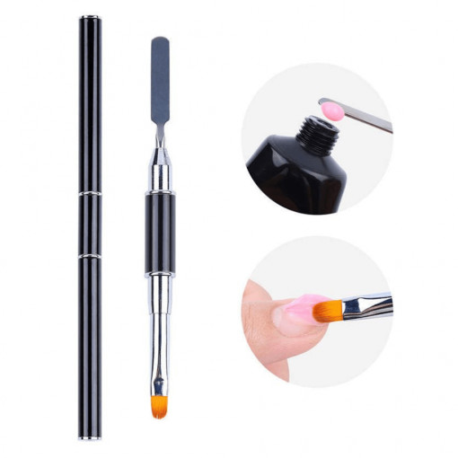 Pensula Polygel cu spatula - H
