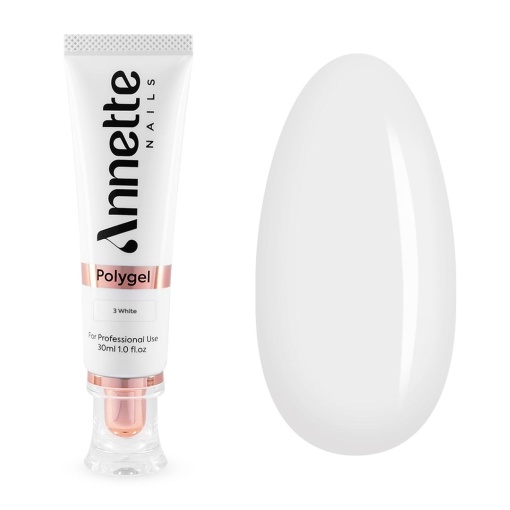 Polygel Cover 3 White ANNETTE NAILS - 30ml