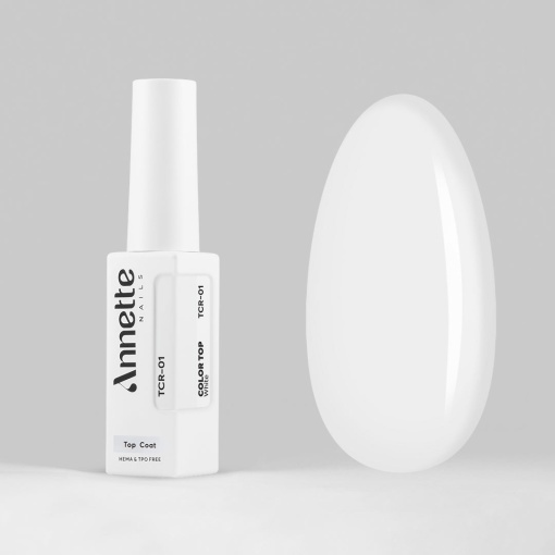 Top Coat Color 1 White - 8ml Annette Nails TCR-01