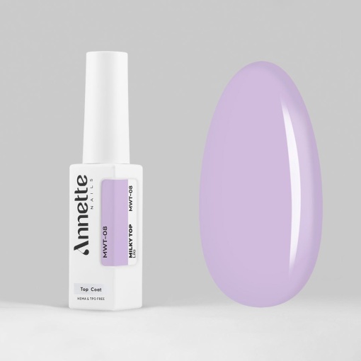 Top Coat Milky Lila MWT-08 - 8ml Annette Nails