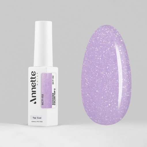 Top Coat Shimmer Color 2 SCT-02 - 8ml Annette Nails