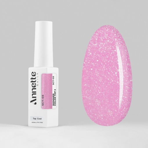 Top Coat Shimmer Color 3 SCT-03 - 8ml Annette Nails