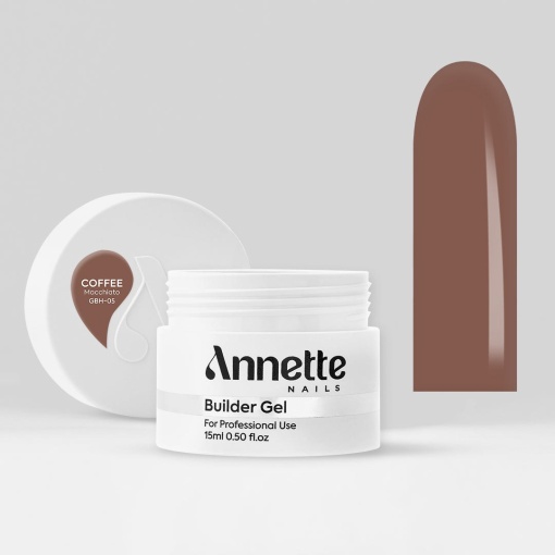 Gel Constructie Half Clear Coffee Macchiato ANNETTE NAILS - 15ml