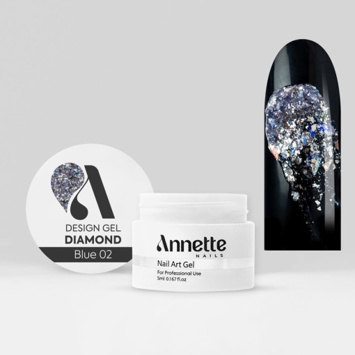 Gel Design Diamond Blue 02 - 5ml Annette Nails GDD-02