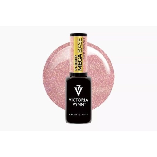 Mega Base Shimmer Peach Victoria Vynn 8 ml Rubber Base
