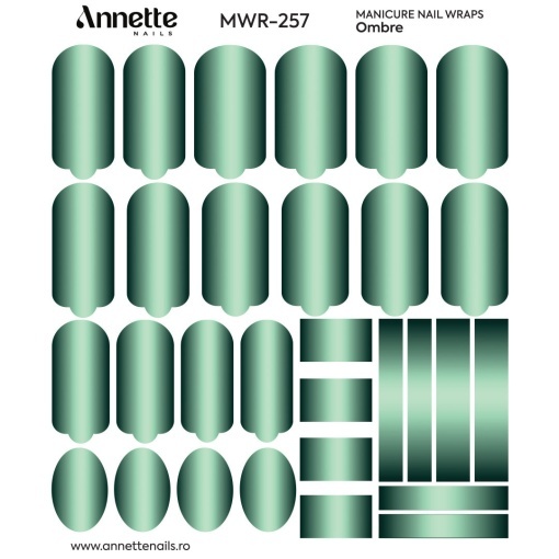 Nail Wraps Manichiura Ombre 257 Annette Nails MWR-257