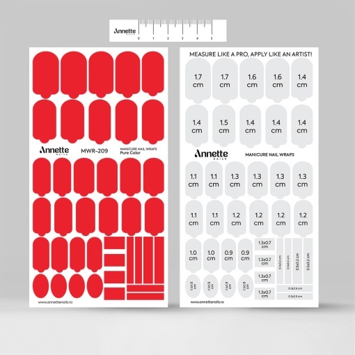 Nail Wraps Manichiura Pure Color 209 Annette Nails MWR-209