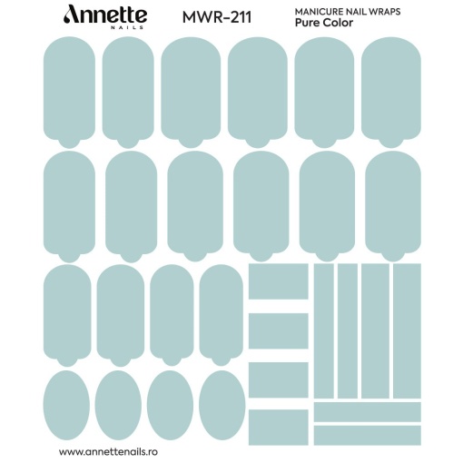 Nail Wraps Manichiura Pure Color 211 Annette Nails MWR-211