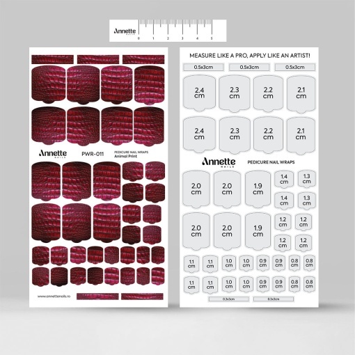 Nail Wraps Pedichiura Animal Print 11 Annette Nails PWR-011