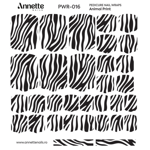 Nail Wraps Pedichiura Animal Print 16 Annette Nails PWR-016
